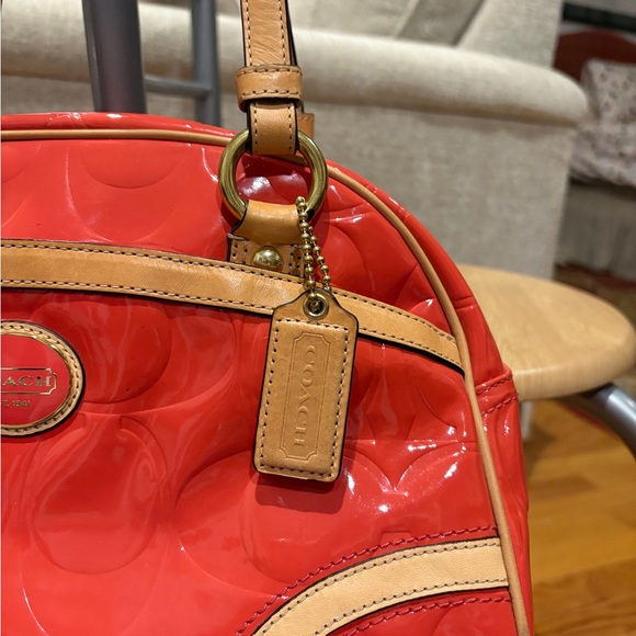 Coach Peyton Embossed Patent Leather Satchel - Picture 4 of 17